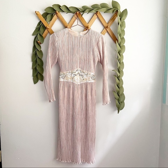 Ricki Lang for Nuit Vintage Blush Dress - Picture 1 of 6